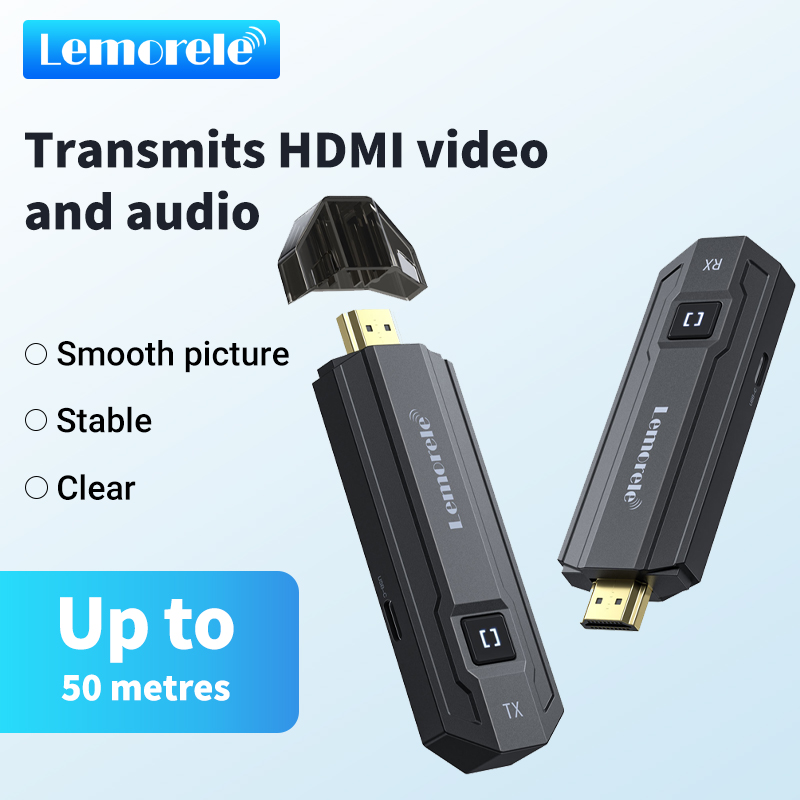 Hdmi Adapter - Lemorele Kit Transmisi Video HDMI Nirkabel,