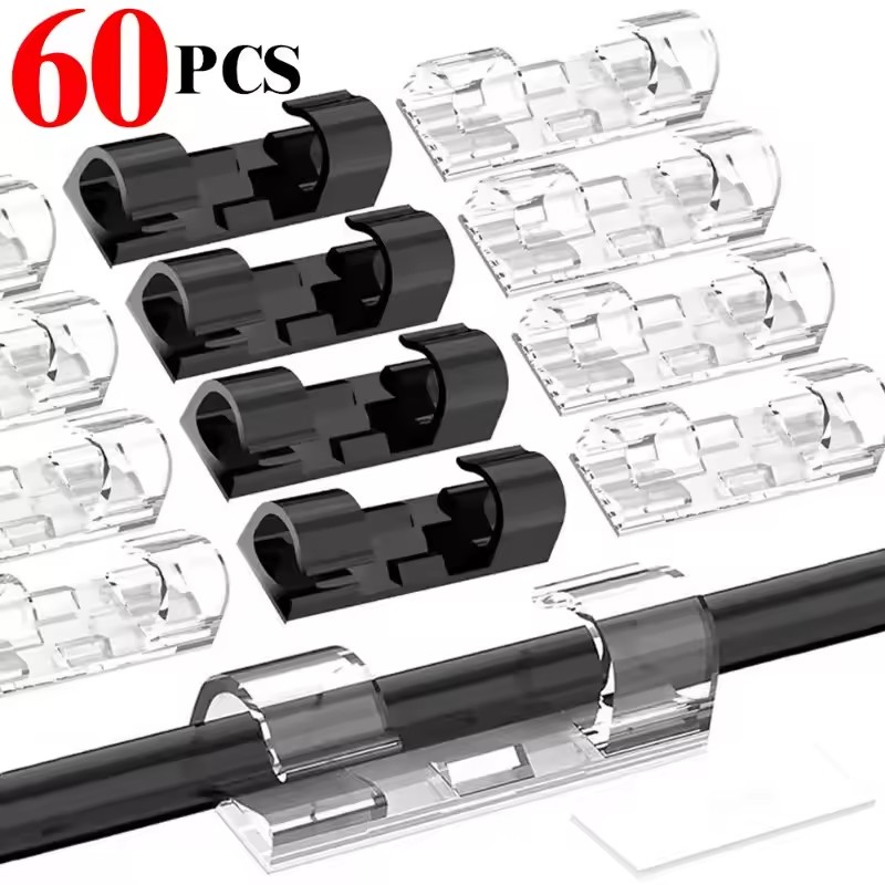 Cable Organizer - Klip Pengatur Kabel Kecil, Penahan Kabel,