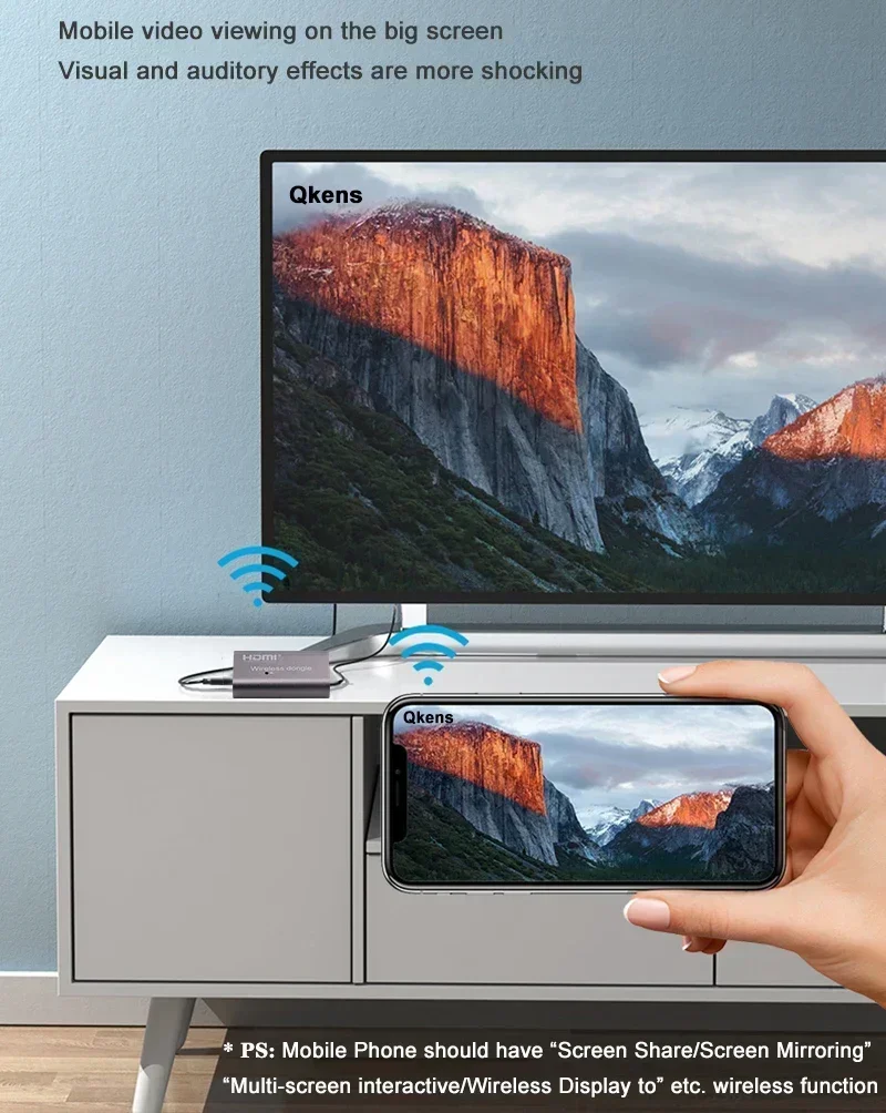 Hdmi Adapter - Adaptor Tampilan WiFi Nirkabel, Penerima TV