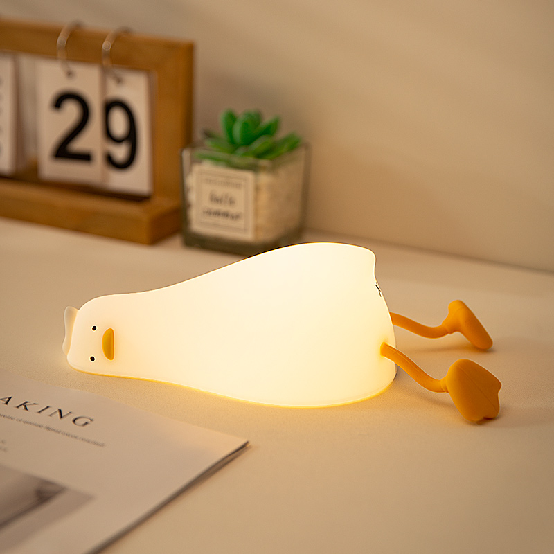 Phone Holder - Lampu Tidur Bebek Berbentuk Datar Silikon