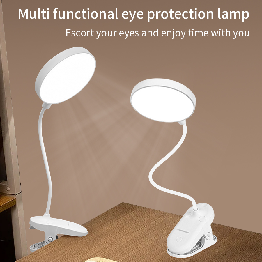 Phone Holder - Lampu Meja LED Clip 360 °
