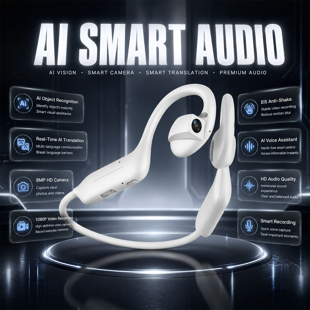 Headphones Wireless - Earphone Bluetooth UHD 1080P BARU dengan