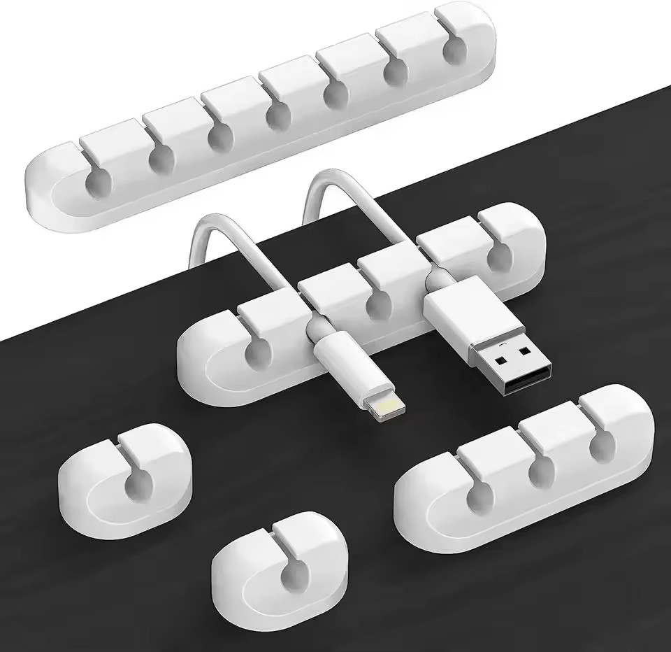 Cable Organizer - Penjepit Pengatur Kabel Silikon, Penata Kabel