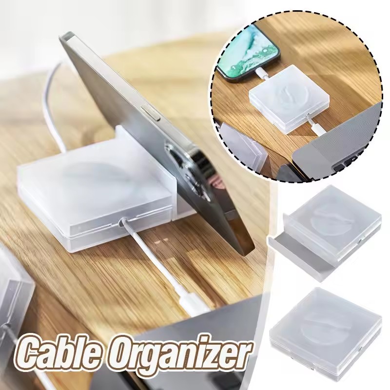 Cable Organizer - Organizer Kabel Transparan Portabel, Pengatur Kabel