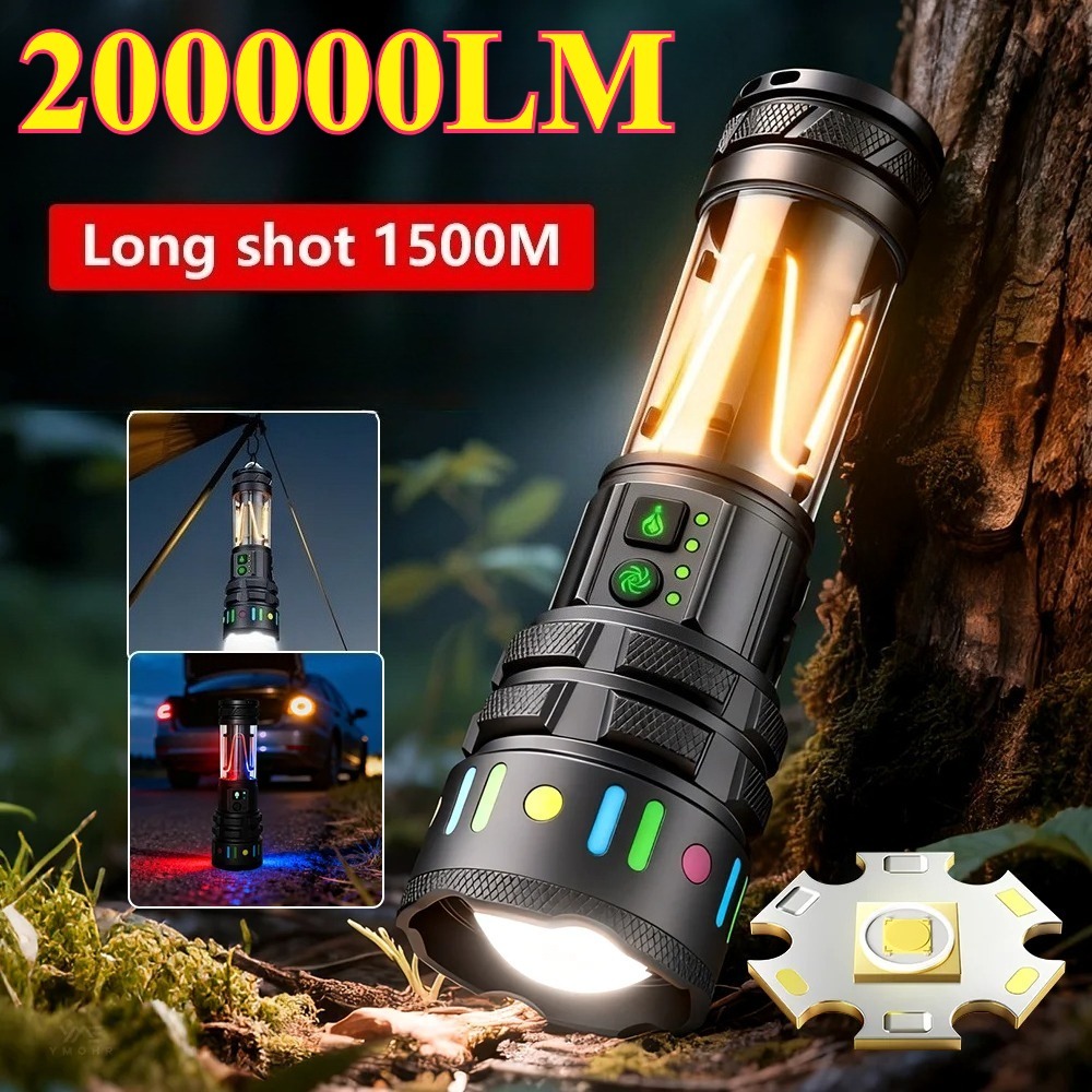 Senter LED Ultra Terang yang K - Power Bank ulasan dan harga