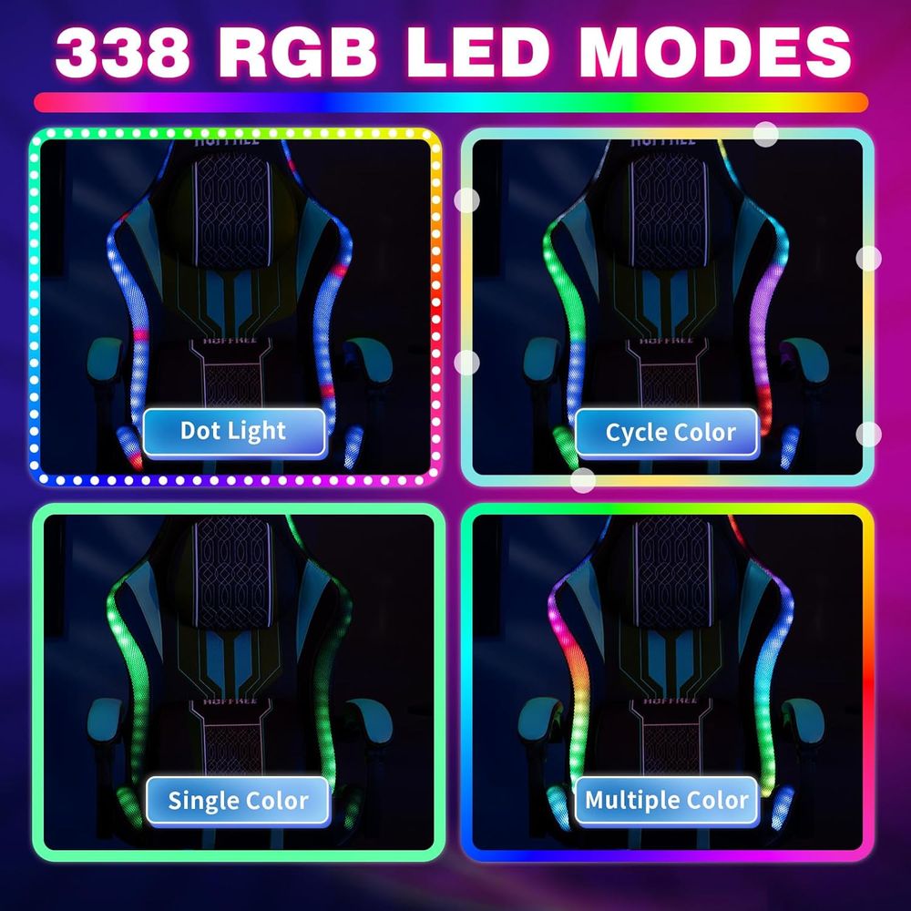Kursi Gaming dengan Lampu LED, - Bluetooth Speaker ulasan dan harga