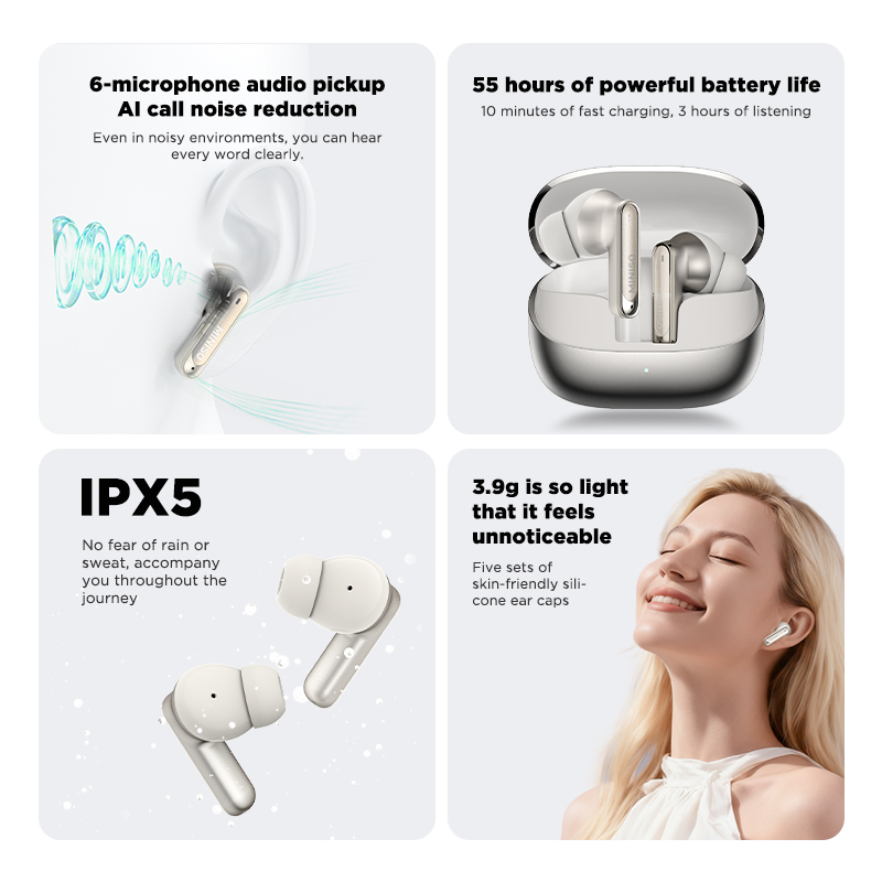 MINISO MS106, Earphone Bluetoo - Headphones Wireless ulasan dan harga