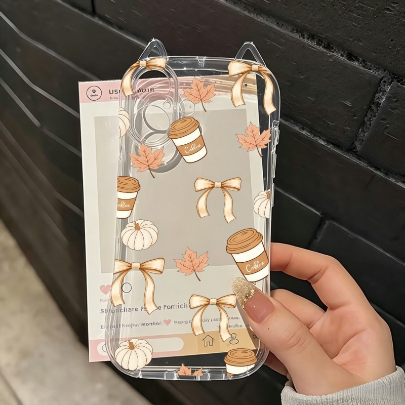 Casing Ponsel Motif Daun Gugur - Usb Charger ulasan dan harga
