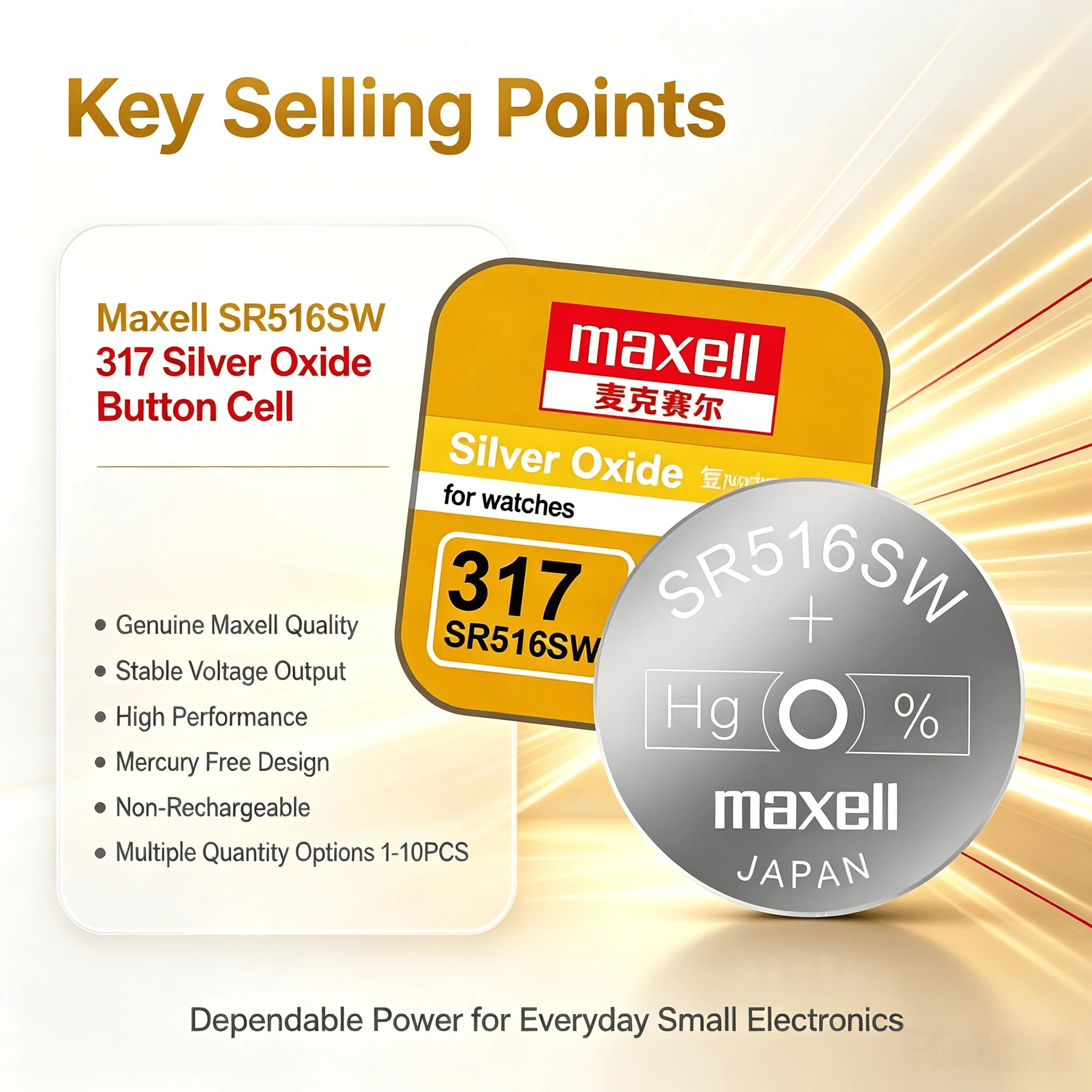 Maxell SR516SW 317 Baterai Kan - Electronics And Gadgets Ce ulasan dan harga