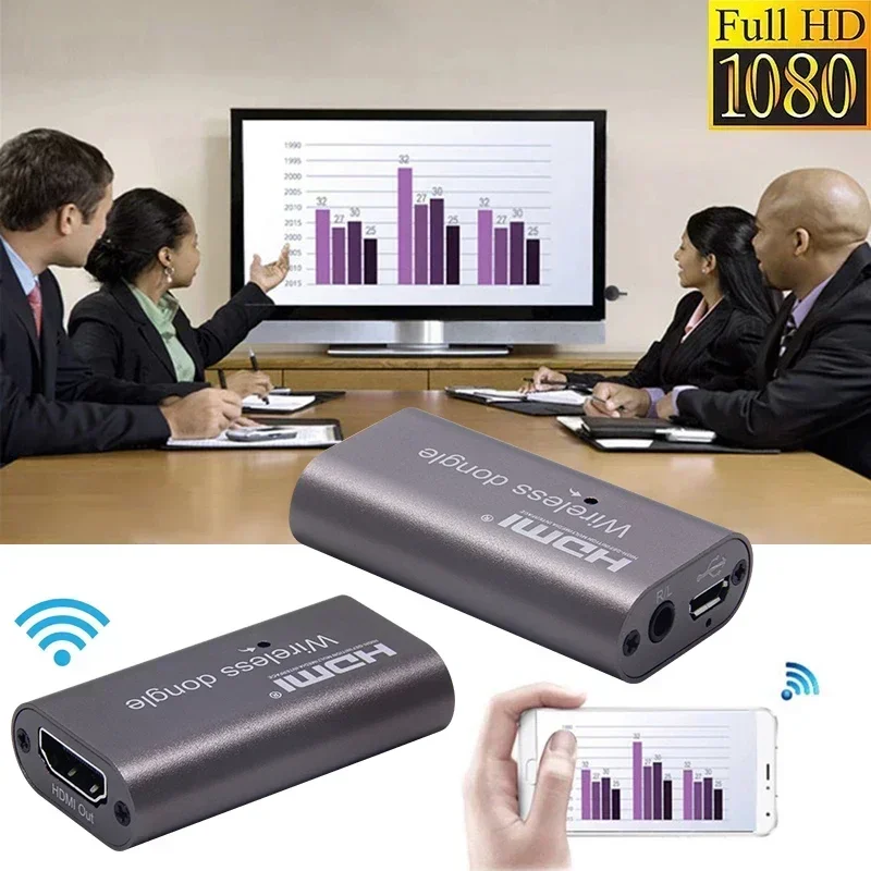 Adaptor Tampilan WiFi Nirkabel - Hdmi Adapter ulasan dan harga
