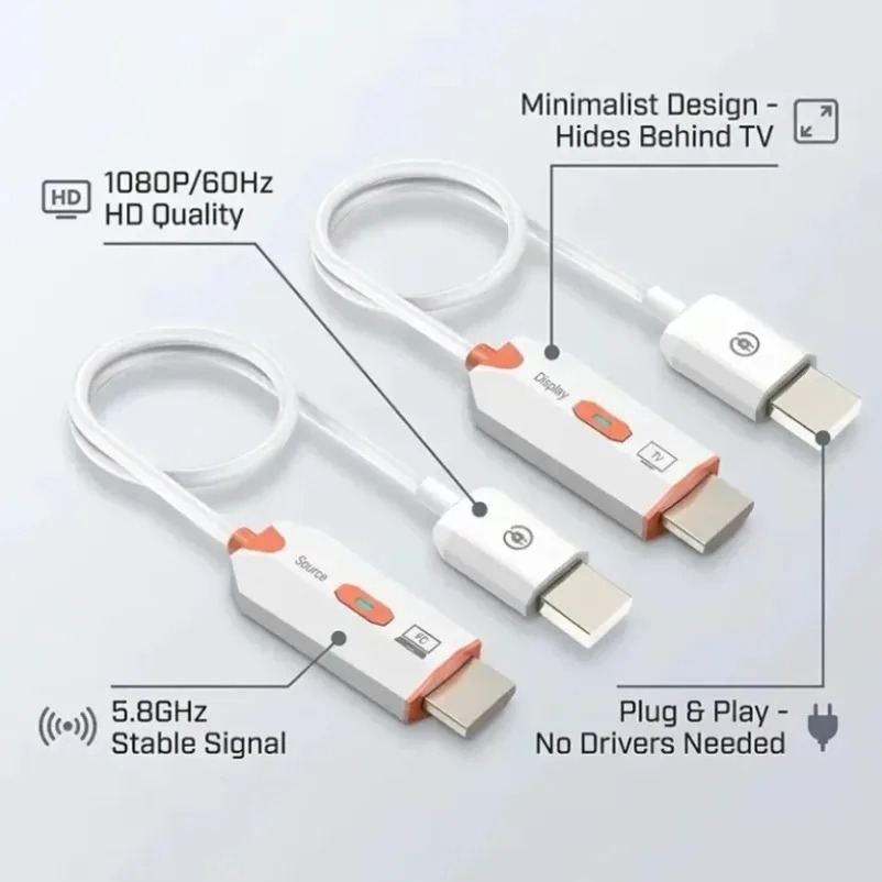 1080P 30M 5.8G Penerima Pemanc - Hdmi Adapter ulasan dan harga