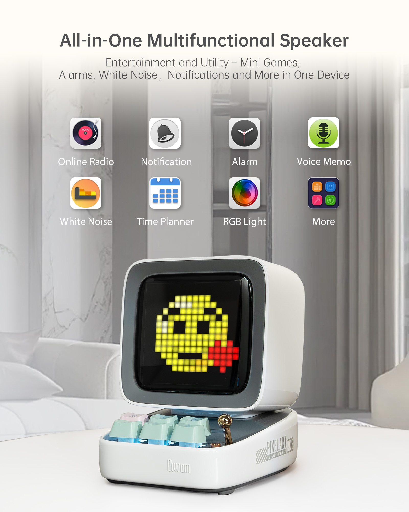 Divoom Ditoo-Pro Speaker Mini  - Bluetooth Speaker ulasan dan harga