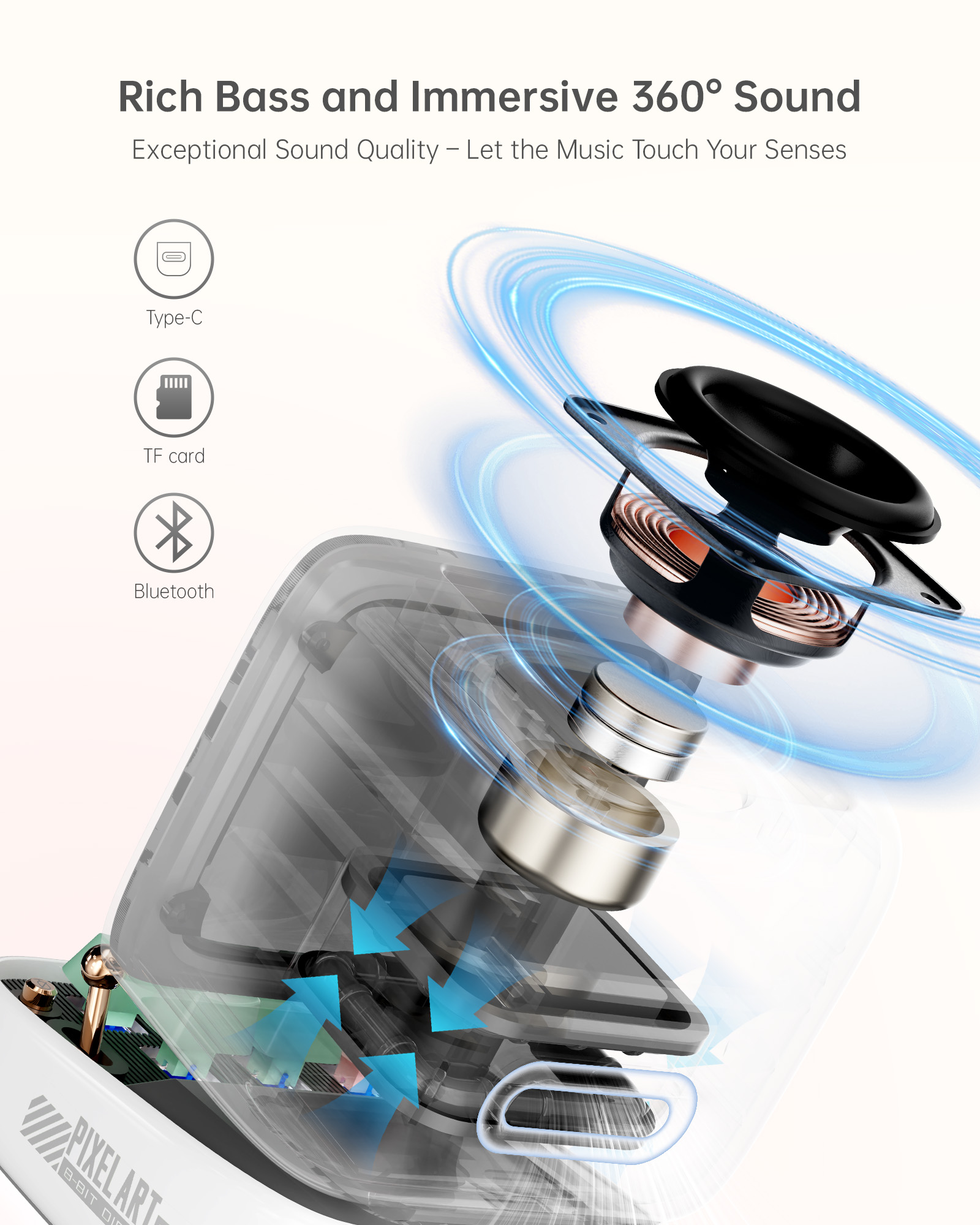 Divoom Ditoo-Pro Speaker Mini  - Bluetooth Speaker ulasan dan harga
