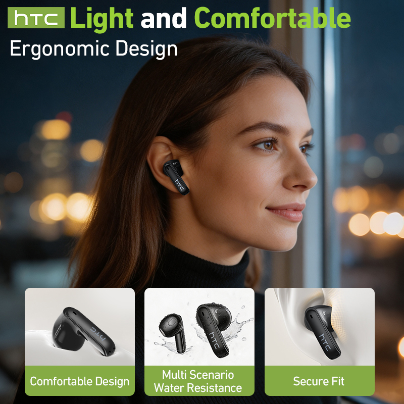 Earbud Gaming Nirkabel hTC Lay - Headphones Wireless ulasan dan harga