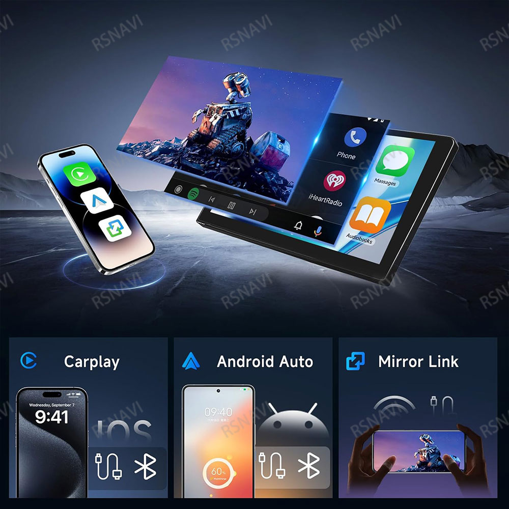 Pemutar Video mobil Android 14 - Wireless Charger ulasan dan harga